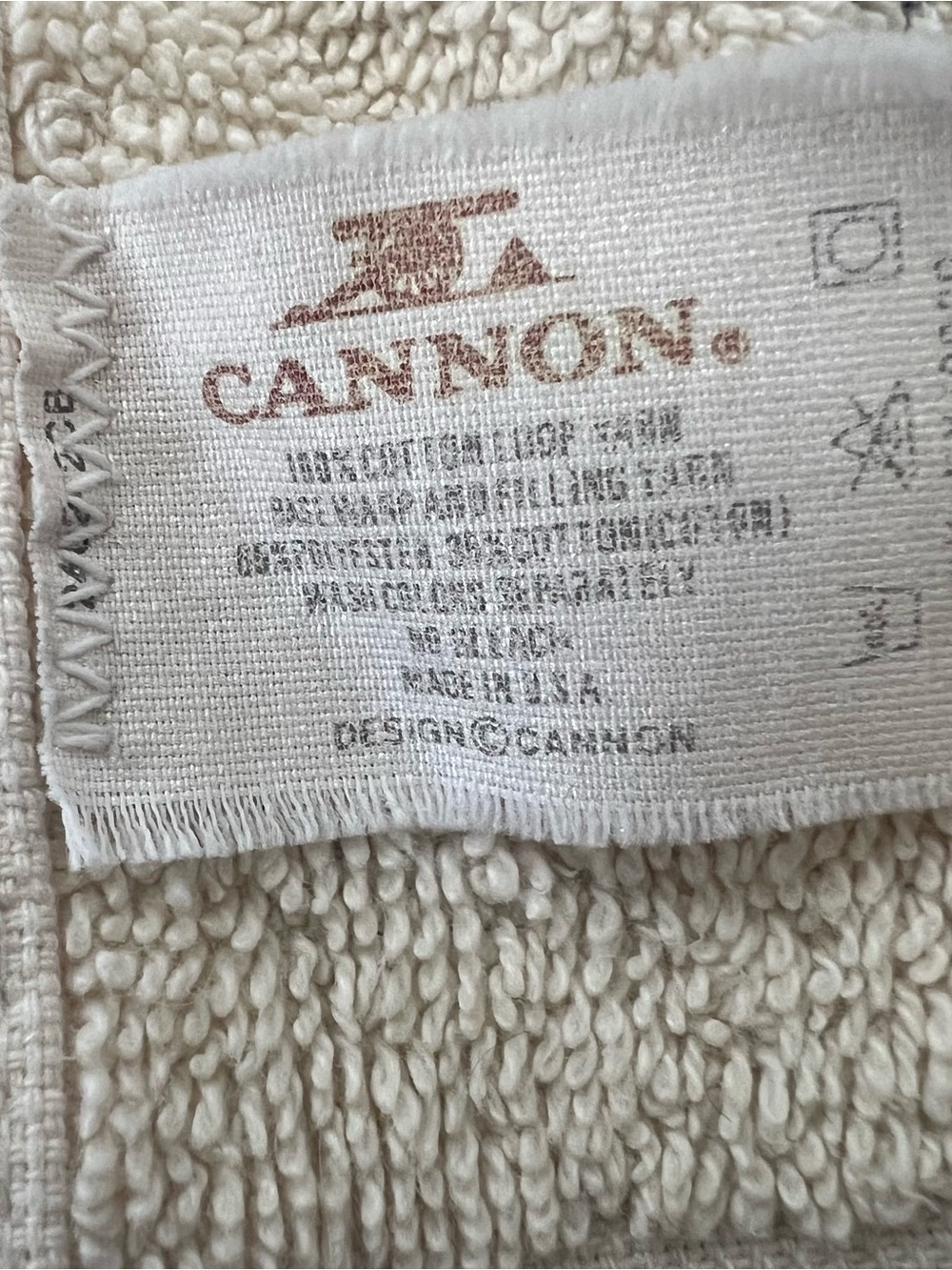 Vintage Cannon Pair of Dish Towels 100% Cotton Made in U.S.A. 90s - Picture 5 of 7